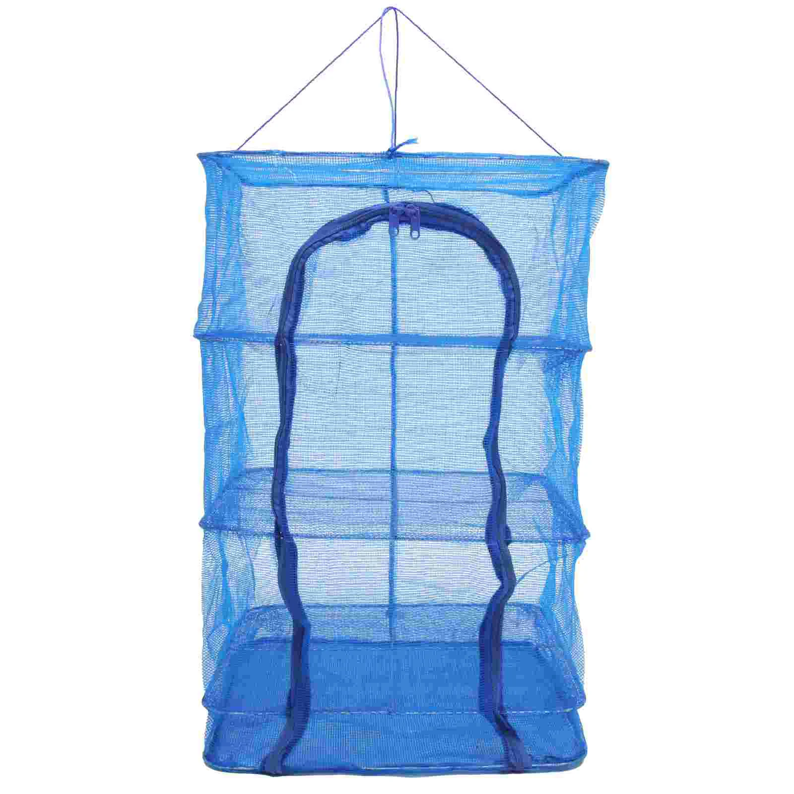 Hanging Basket Foldable Fish Cage Miss Fishnets Mesh Dryer Rack Nylon Drying Fishing