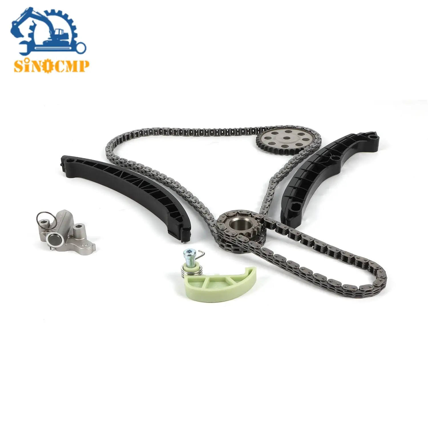 8Pcs Timing Chain Kit 03C115230C 03C109507AH For VW Jetta Tiguan Audi Seat Skoda Fabia EA111 1.4TSI 03C109088E 03C109158A