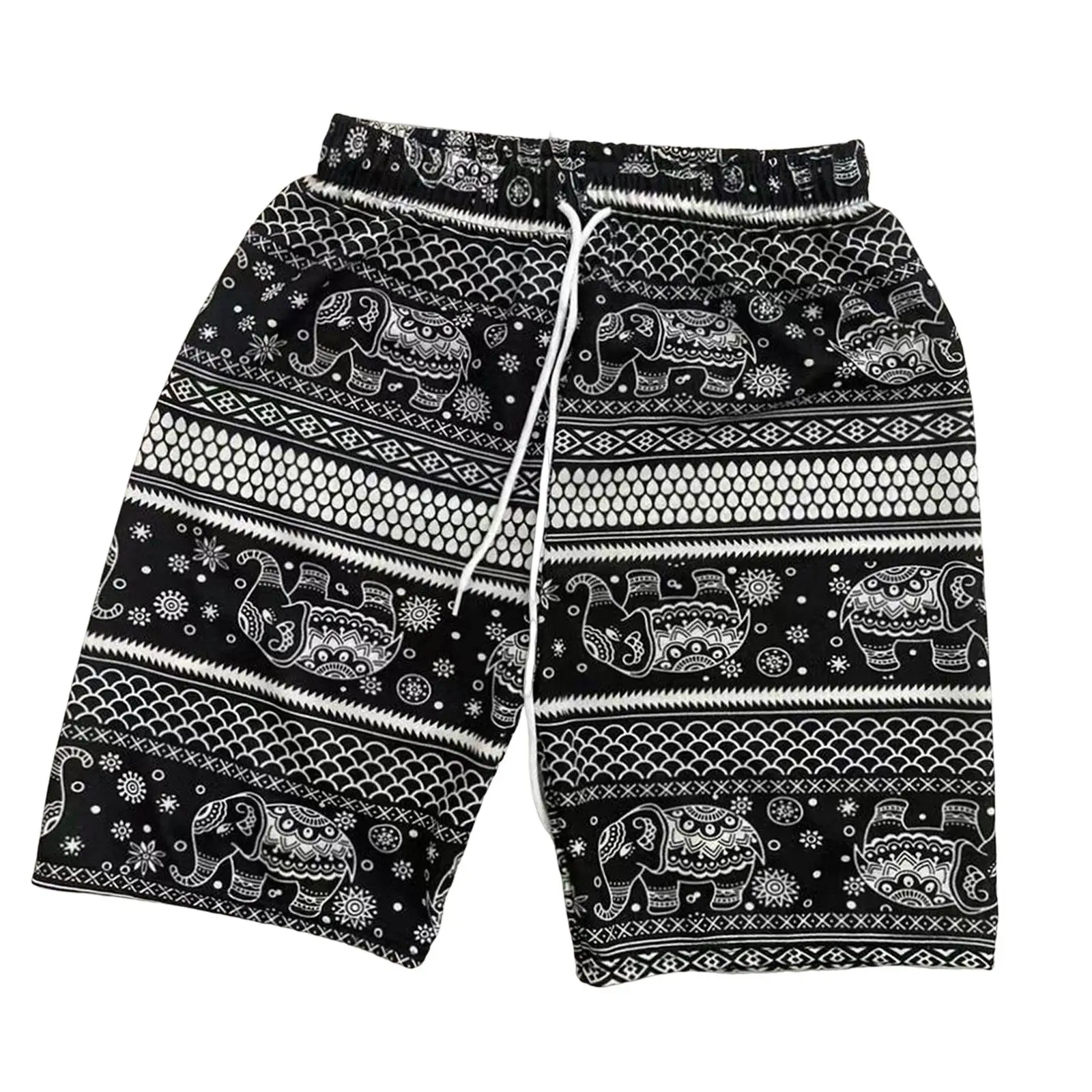 Beach Shorts for Men Women Summer Travel Thailand Elephant Short Pants