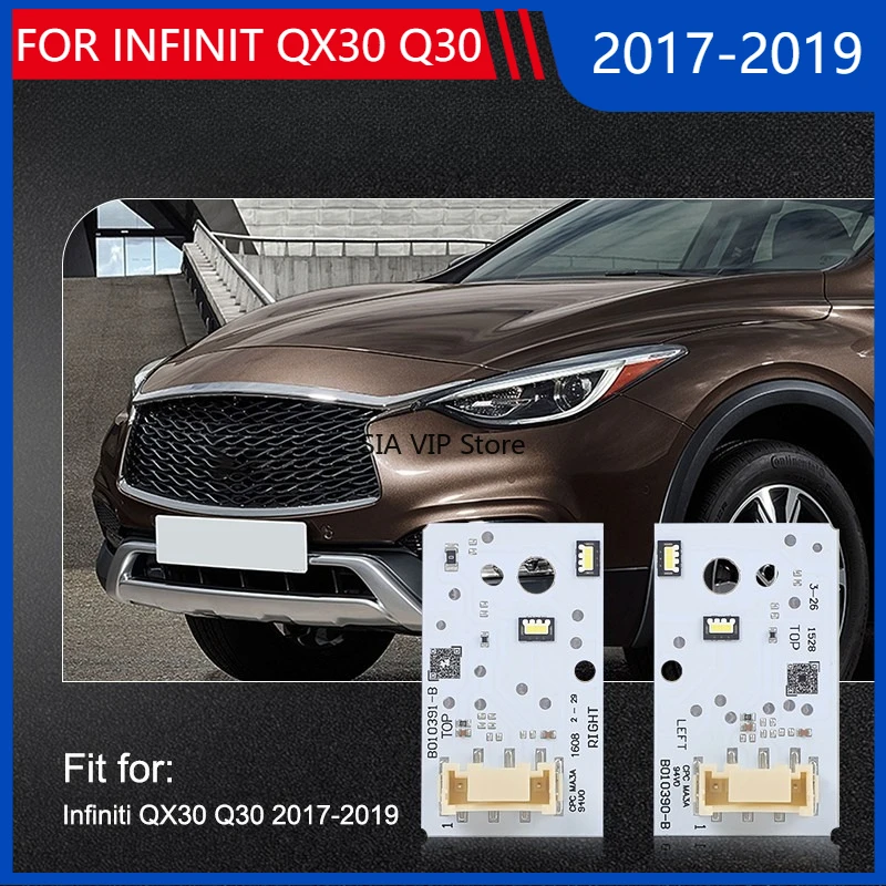 

FOR INFINIT QX30 Q30 2017-2019 White B010391-B B010390-B Angel Eyes Headlights Daytime Running Light Turn Signal Board LED Chip