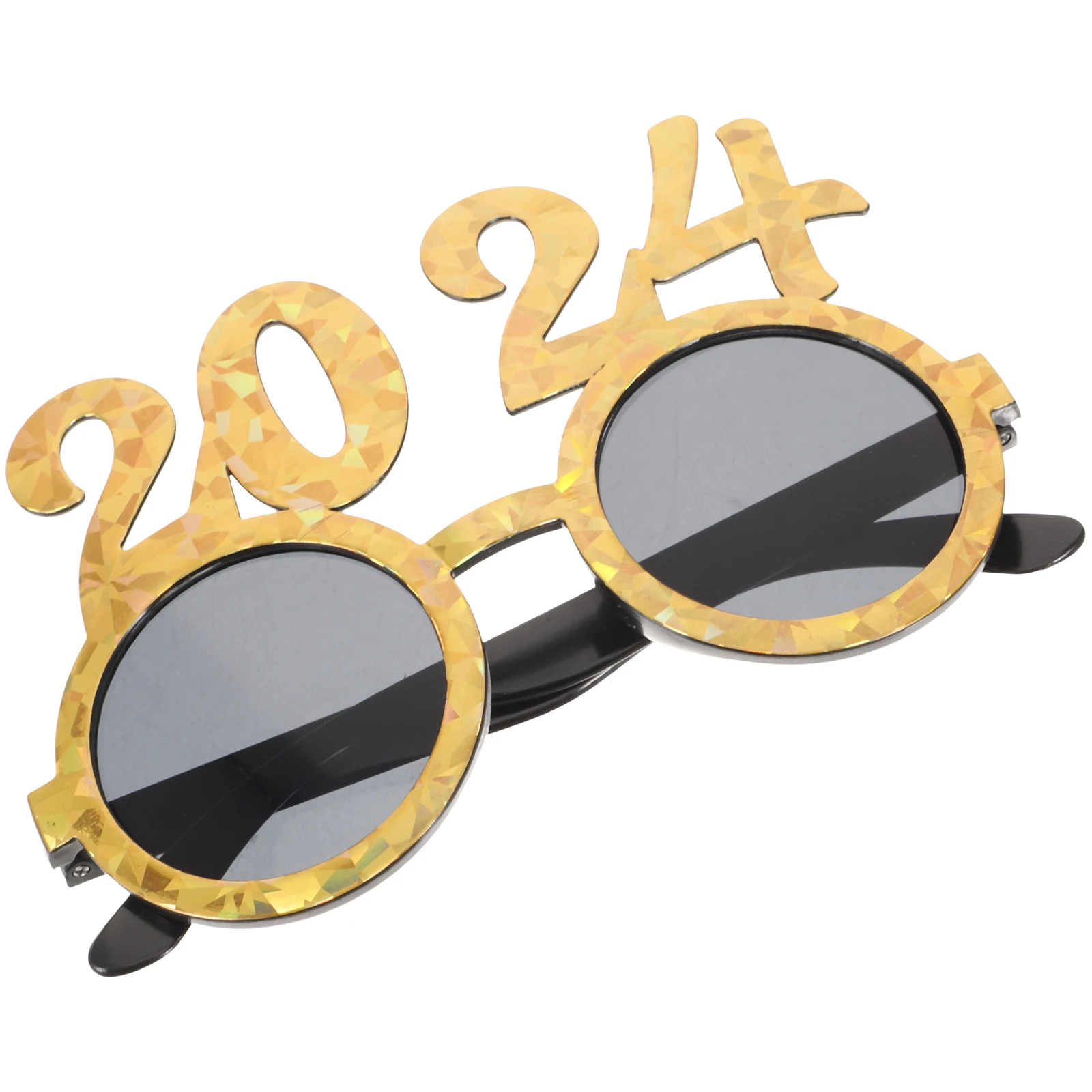 

Number Glasses for 2024 New Year Party Photo Props Lightweight Golden Color Festive Eyewear Decor Party Supplies