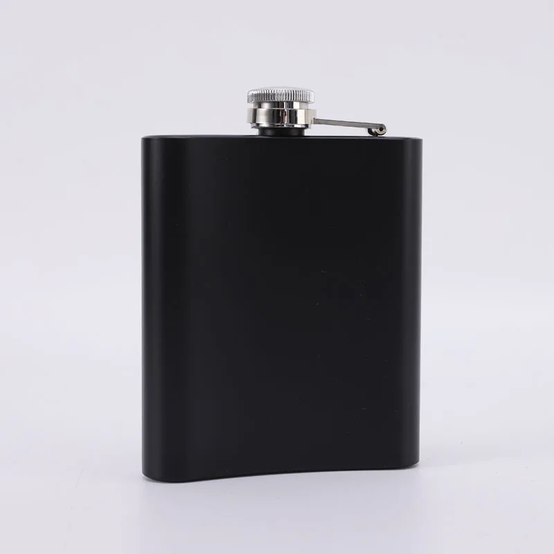 7oz Portable Flagon Hip Flask set black EVA with cup for Whiskey Vodka Wine Pot Alcohol outdoor gift box Drinking Bottle tools