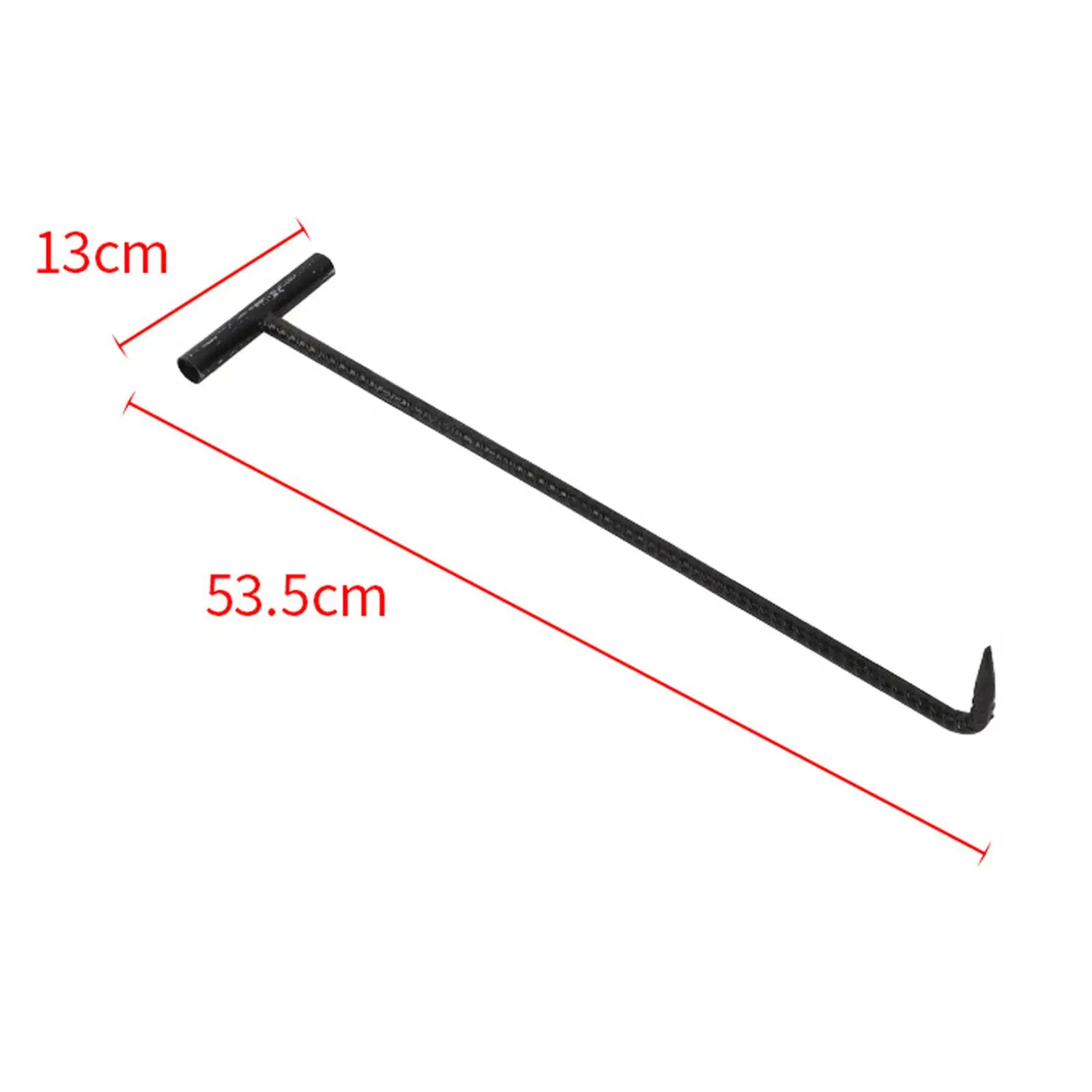 Manhole Hook Tool Door Lifting Hook Drain Cover, Open Manhole Cover Lifter Sewer Versatile Lifting Hooks with T Shape Handle