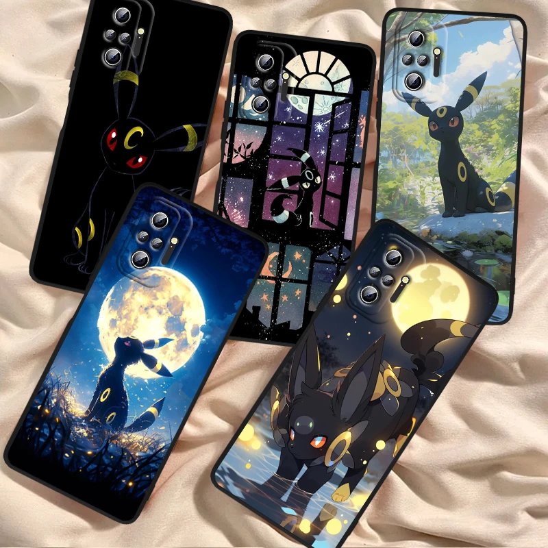 

P-Pokemon Moon Ibrahimon Cute For Xiaomi Redmi Note 13 12R 12 12S Turbo 11 11T 11S 10 10S Pro Plus 5G Black Cover Phone Case