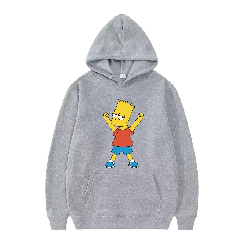 ディズニーザシンプソンズパターン女性白春ファッション漫画ルーズトップス服プルオーバーレディース安いパーカー男性スウェットシャツ