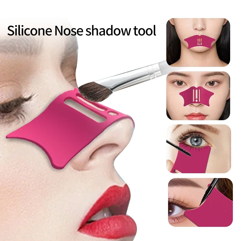 1 st Siliconen Neus Make Up Aid Neus Schaduwen Make-Up Tool Professionele Eyeliner Make-up Stencils Cosmetische Hulp Reparatie Tools