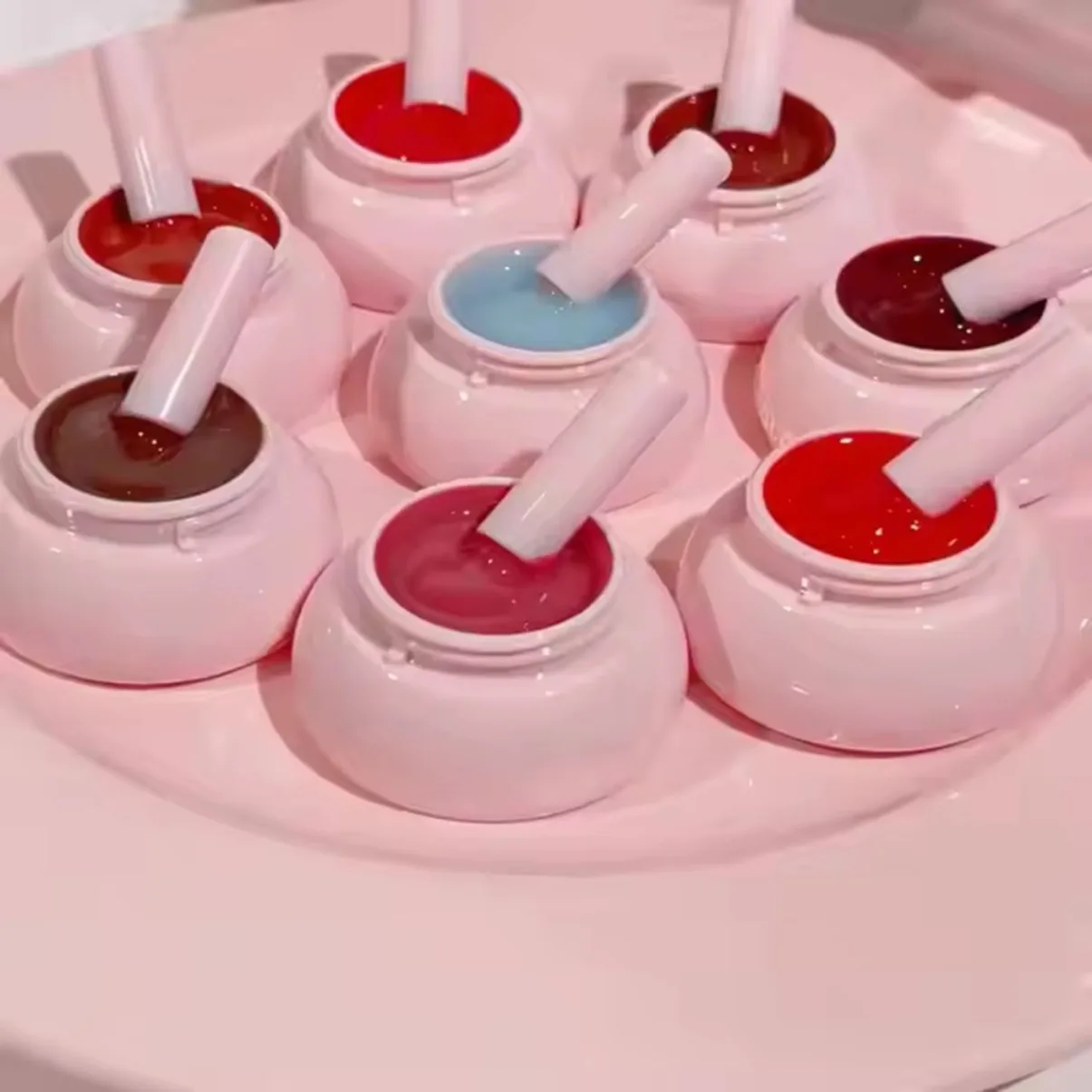 プライベートラベル ヴィーガン 8色 リップグロス 保湿 透明 ガラス フルーツ クリスタル ジェリー リップオイル プランピング クリア リップケア カスタムロゴ