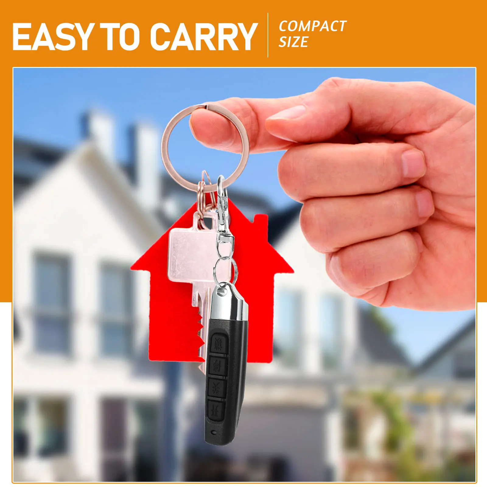 

Пульт дистанционного управления для гаражных ворот на 4 кнопки, компактный, стабильный, с функцией копирования, брелок