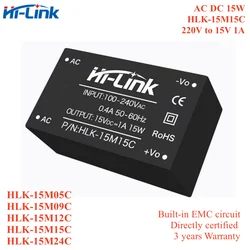 Hi-Link AC DC 15W HLK-15M05C 15M09C 15M12C 15M15C 15M24C 220V to 5V/9V/12V/15V/24V isolated step down power supply module Switch