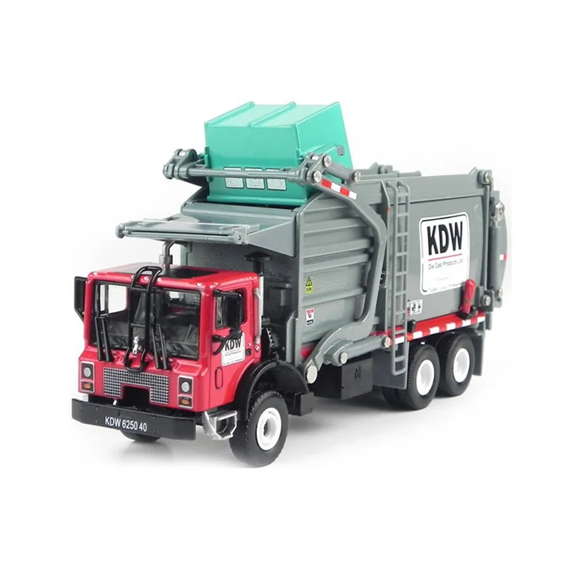 1:24 Müllwagen Reinigungsfahrzeug Modell Legierung Materialien Handhabung Reinigung Dustcart Auto Jungen Spiel Spielzeug für Kinder Geschenk B244