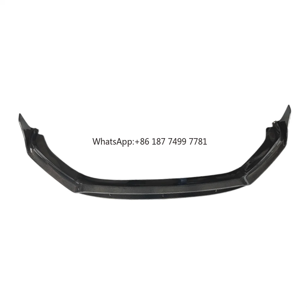 

Used for 2017+. .971 Genuine Carbon Fiber A-style Front Lip, Front Bumper Body Kit