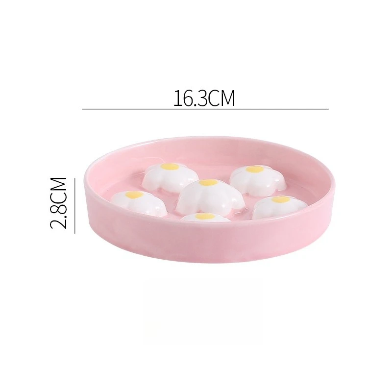 

Ceramic Slow Feeder Bowl Anti Choke Raised PetDish Wood Stand Anti Spill for Small Cat Dog Hand Painted Anti Chin Acne EasyClean
