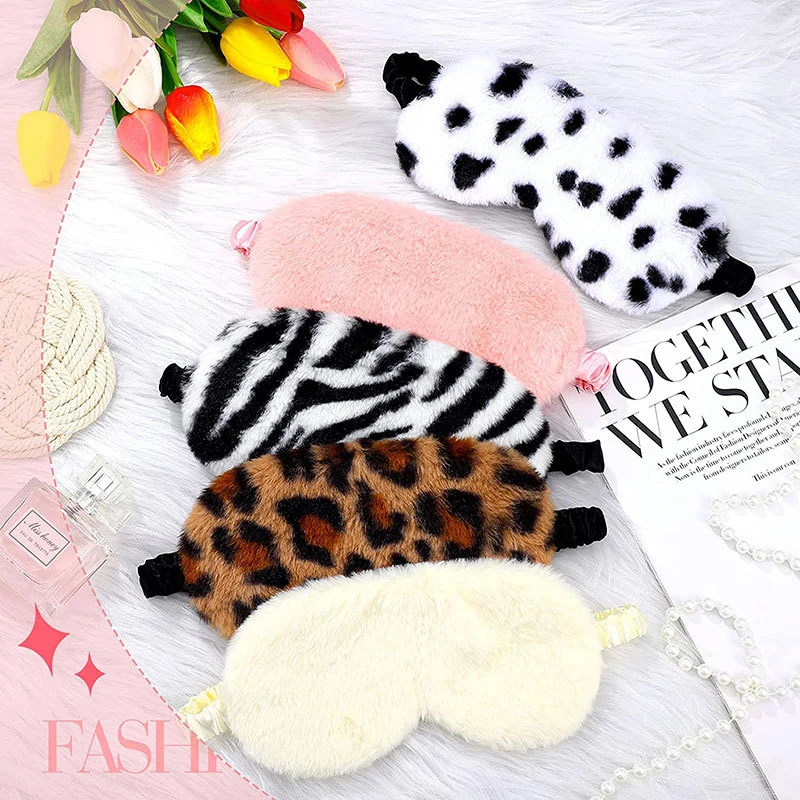 Personalized Rabbit Hair Eye Mask Custom Sleep Mask Plush Cute Bridesmaids Gift Sleep Masks Fur Cozy Bachelorette Gift