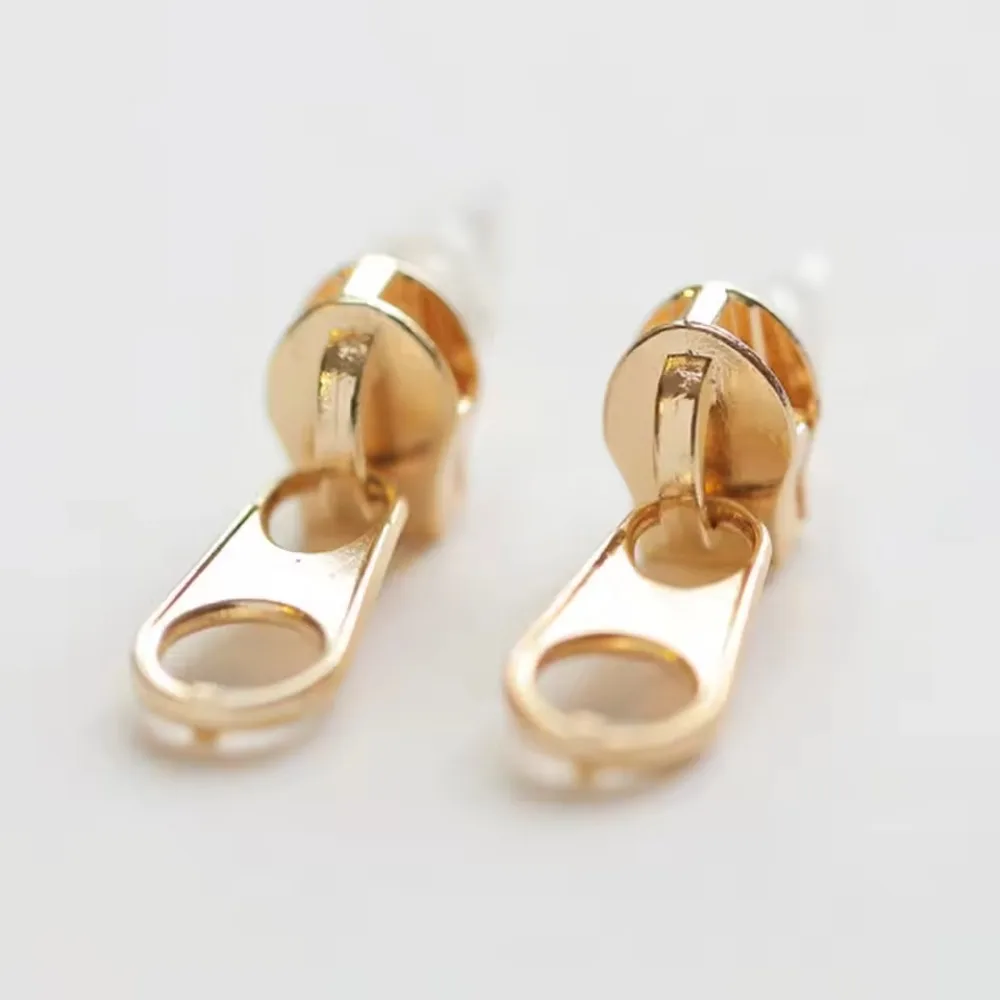 Creative Cute Zipper Stud Earrings for Women, Unique Fun Design