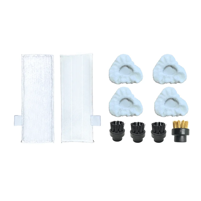 Steam Cleaner Replacement Parts For Dupray- Steam Bonnet, Triangle Brush, Mop Pads