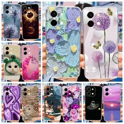 For Vivo Y28 4G Case V2352 New Fashion Painted Cover Soft Silicone Phone Cases For Vivo Y28 Y 28 VivoY28 4G Fundas 6.68'' Bumper