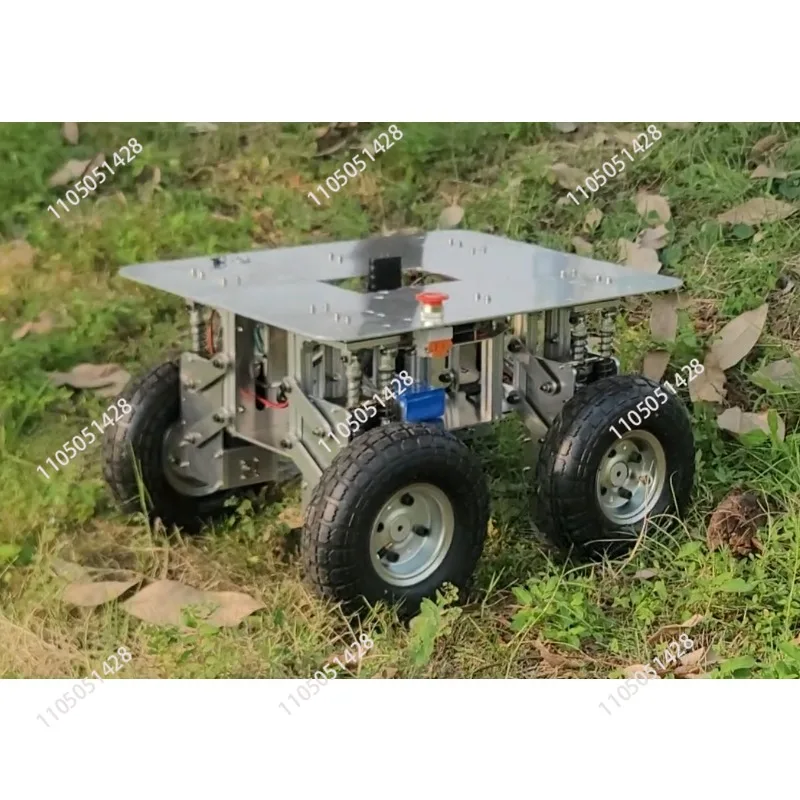 

4WD шасси внедорожная уличная тележка, шасси дифференциального вращения робот ROS автономное вождение
