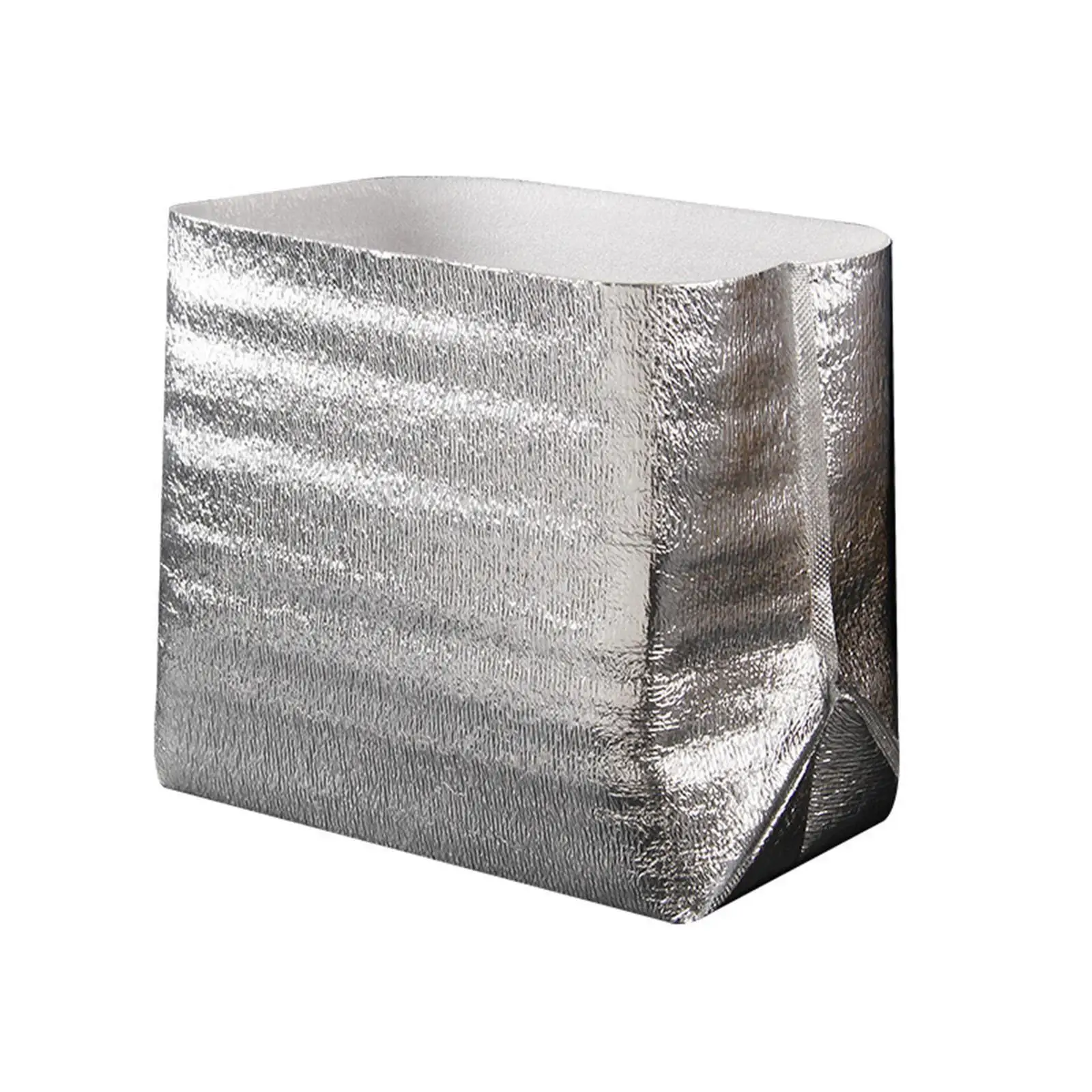 4 Pieces Foil Insulation Bags Metalized Box Liners for Frozen and Hot Food