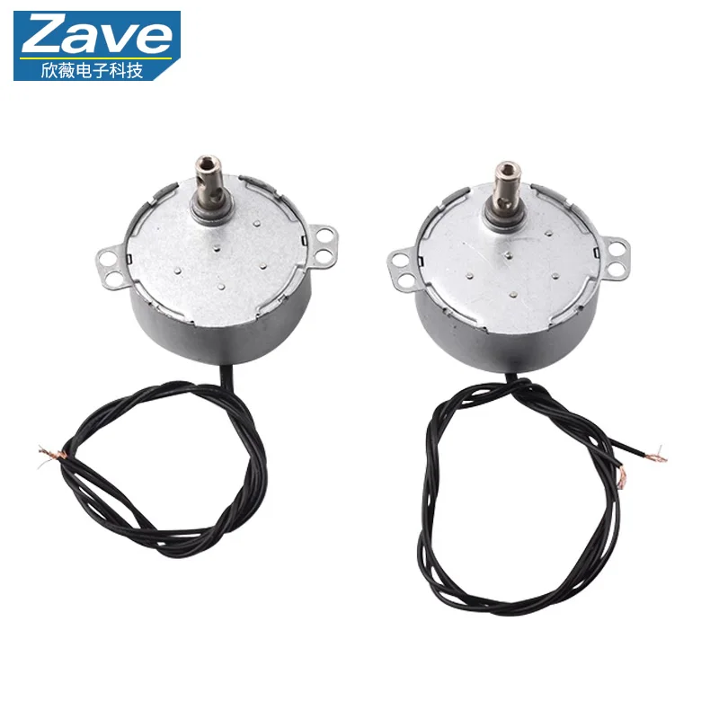 49KTYZ 4W Permanent Magnet Synchronous Motor - 220V AC, Low Speed, 5 RPM, Non-Directional PTZ Miniature Motor