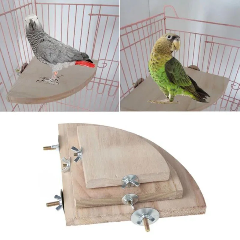 

Natural Wood Pet Parrot Raw Wood Fork Tree Branch Stand Rack Squirrel Bird Hamster Branch Perches Chew Bite Toys Stick