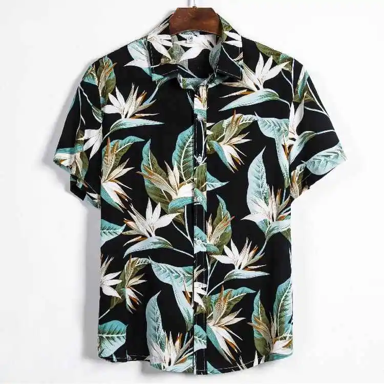 

Men's Floral Shirt Short Sleeve Casual Style Deformable Other Material 100% Summer 2015 Collection Inner Wear