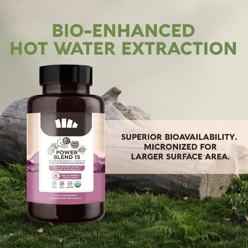 

60 Capsules Cordyceps Sinensis Ganoderma Lucidum Shiitake Mushrooms Black Fungus - Immunity Boosting & Nutritious Supplement