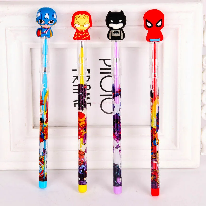 56 Pcs Disney Cartoon Mechanical Pencils For Students With Silicone Tips  Children Writing Supplies Stationery School Supplies