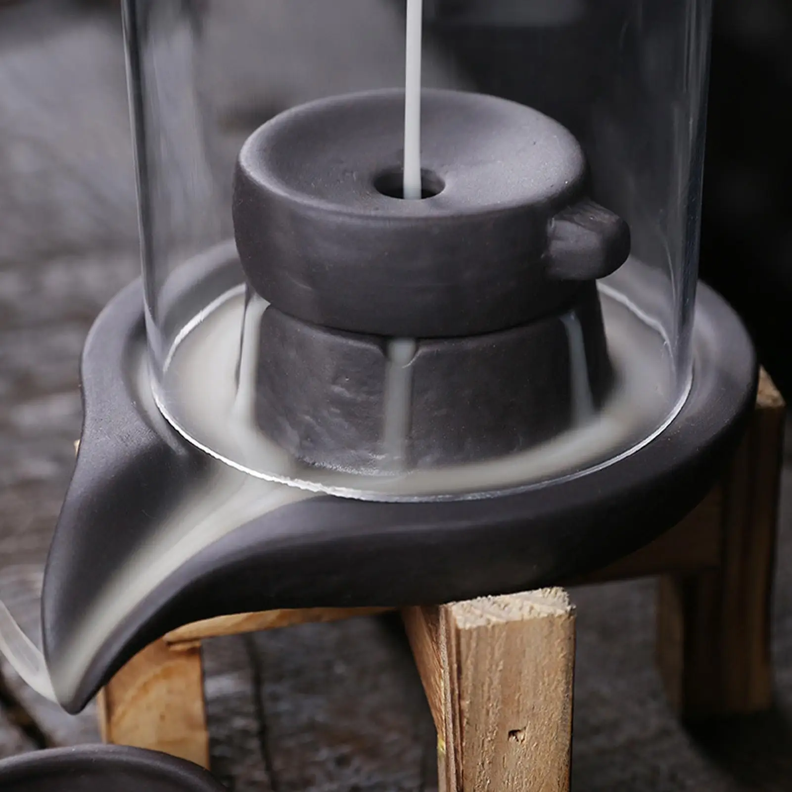 

Windproof Backflow Incense Burner Desktop Lucky Peaceful Ornaments Indoor Incense Fountain&Candlestick CreativeHome Decorations