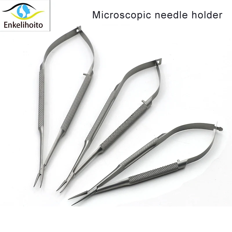 Micro scissors stainless steel titanium alloy surgical fine instruments straight pointed tip 12 14 16 18cm