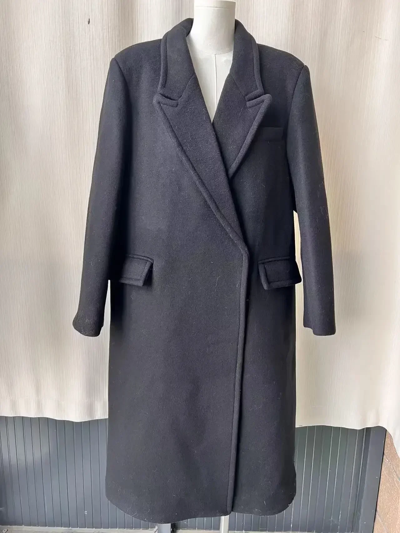 Coat of the Year! Classic Version Front Shoulder Wool Coat Women's Winter