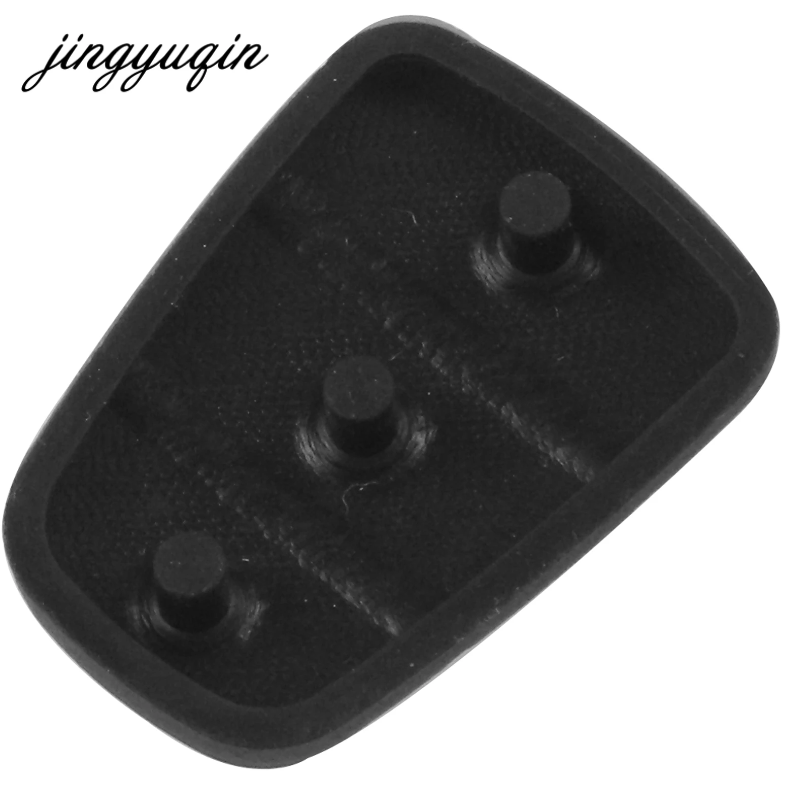 Jingyuqin capa de chave remota com 3 botões, almofada de borracha para Hyundai I10 I20 I30 IX35 para Kia K2 K5 Rio Sportage Flip Key