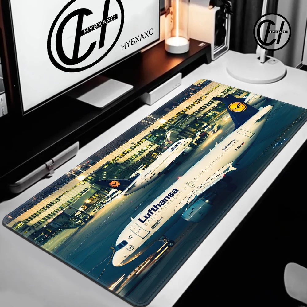 Large Airport Top View Aesthetic Rubber Gaming Mouse Pad Non-Slip Desk Mat for Office Computer Keyboard Room Decor Birthday Gift