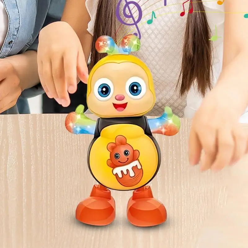 Ape danzante Giocattoli vocali Animali domestici dei cartoni animati Giocattolo musicale elettrico con illuminazione flash sonora Canta danza per bambini Giocattolo educativo interattivo