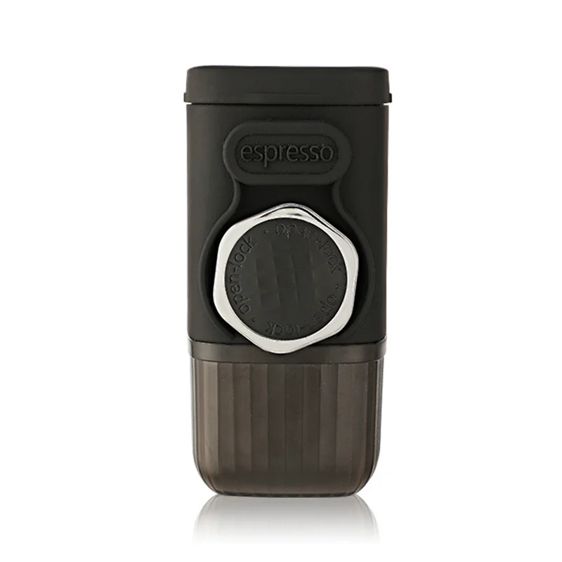 

A26T-Portable Espresso Maker For Ground Coffee & Capsules, Small Travel Coffee Machine, Ideal For Camping, Hiking, Office