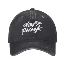 Gorra de béisbol informal Daft Punk con escritura blanca, gorra de camionero para deportes al aire libre, gorras de béisbol de calle Unisex de alta calidad para adolescentes - AliE