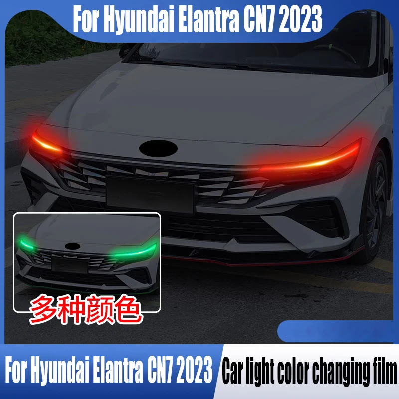 

for Hyundai Elantra CN7 2023 Car light protection film daytime running light color changing film special color changing film