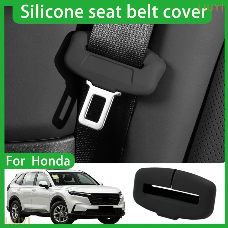 

For Honda CRV Lingpai Crown Road Accord Seat Belt Protective Cover Silicone Collision Resistant Trim Car Interior Accessories