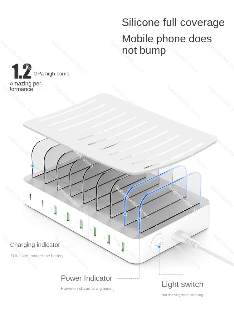 

Wireless charging multi-port USB charger