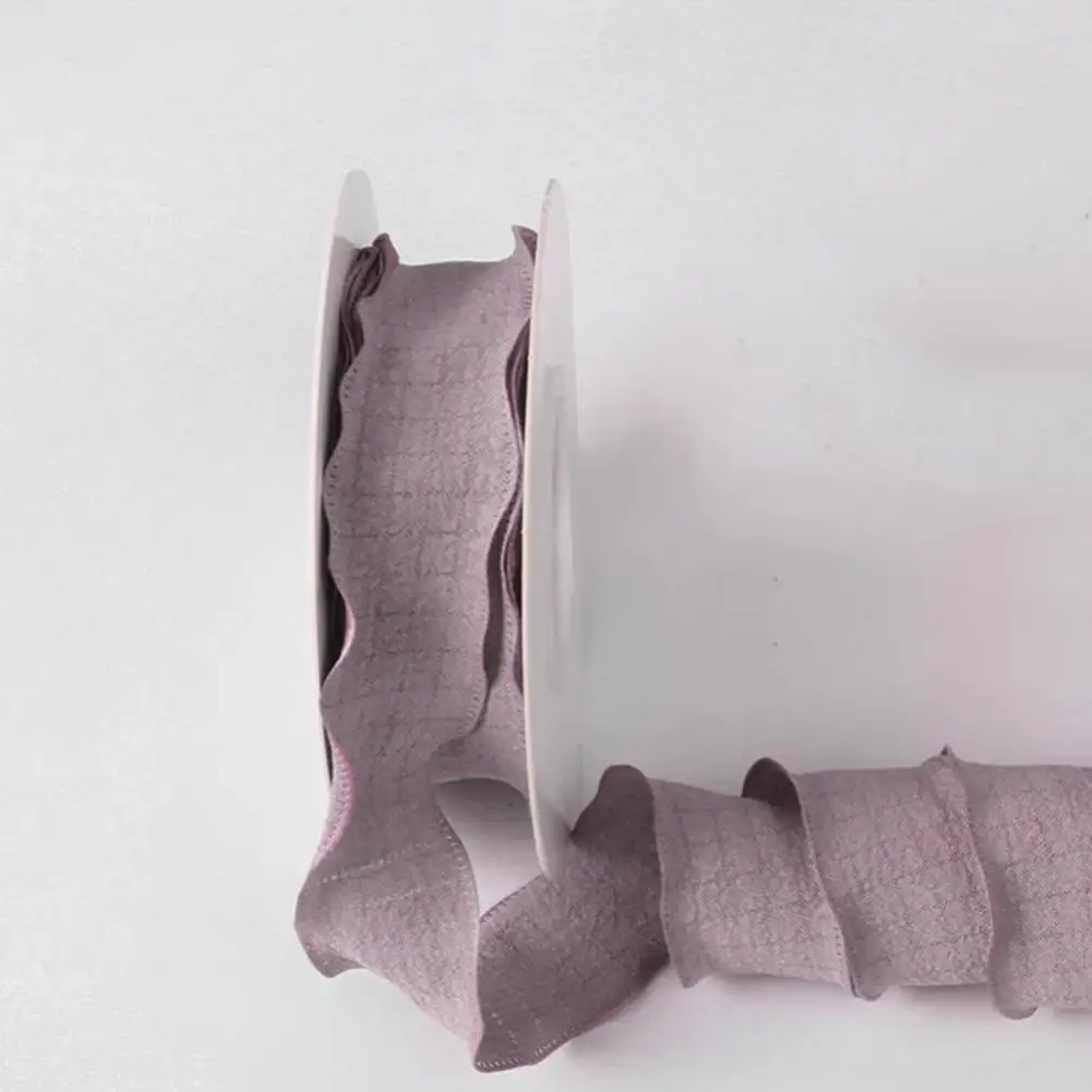 لتقوم بها بنفسك الشريط الزخرفية الصلبة البوليستر كشكش حافة الشريط DIY بها بنفسك الخياطة هدية التفاف باقات الزفاف زينة عيد الميلاد