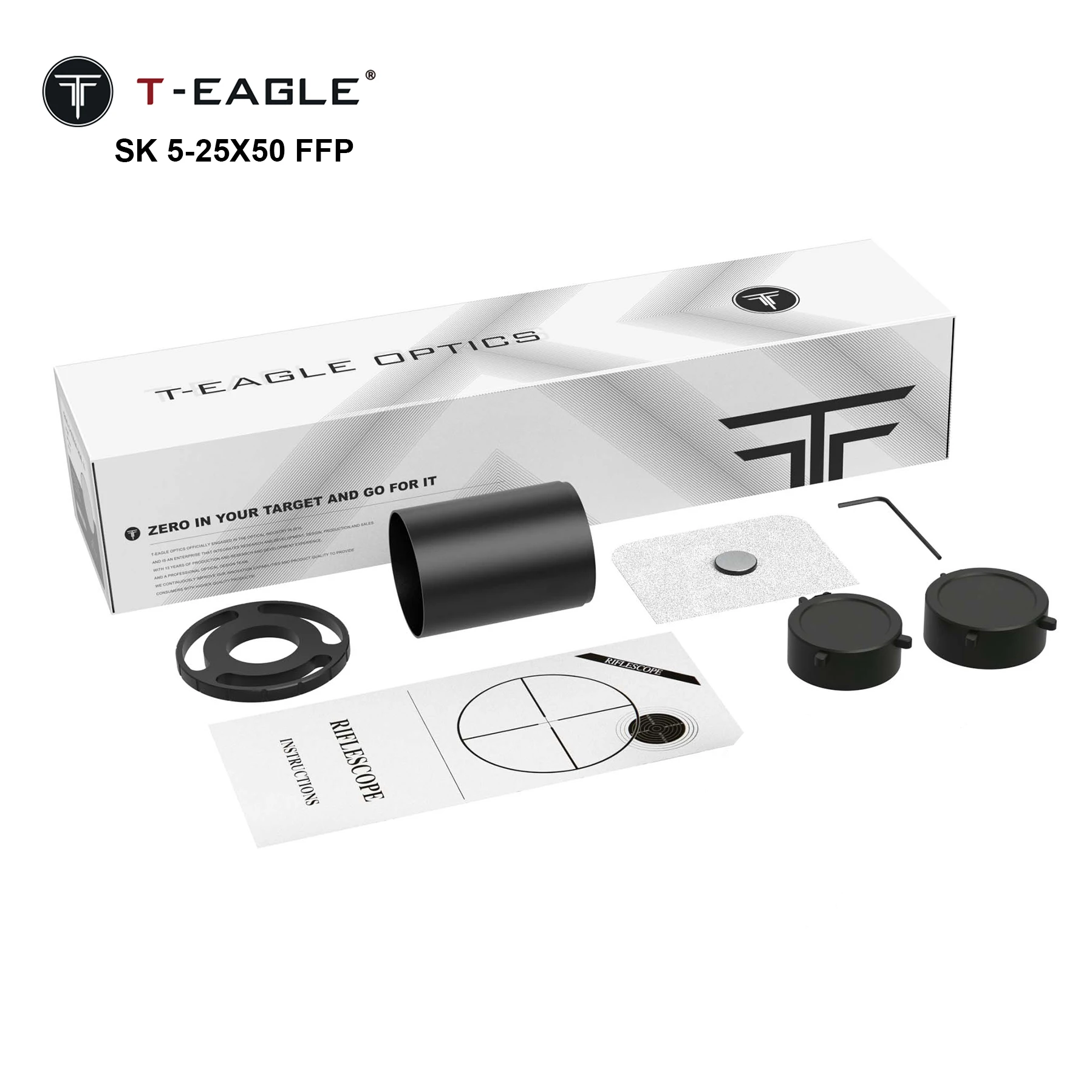 T-EAGLE SK 5-25X50SFIR FFP Caza Lunettes Tactical Big Wheel Riflescope For Hunting Sniper Rifle Scope Spotting Scope Lunetas