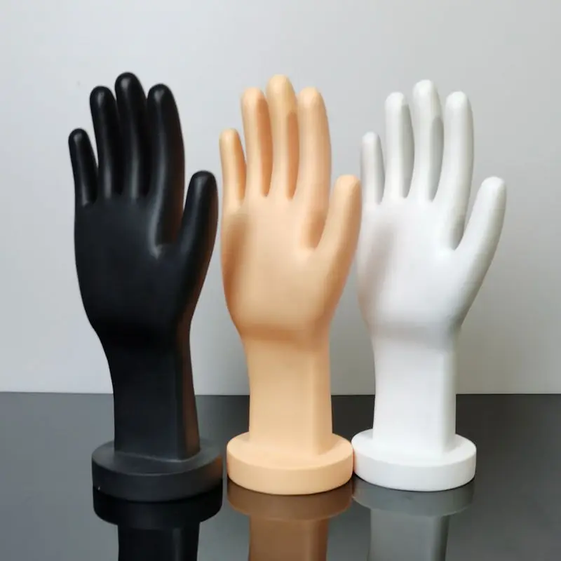 Plus Size Male Mannequin Hand Model for Industrial Outdoor Labor Protection Gloves Display - One Pair 3 Colors Available