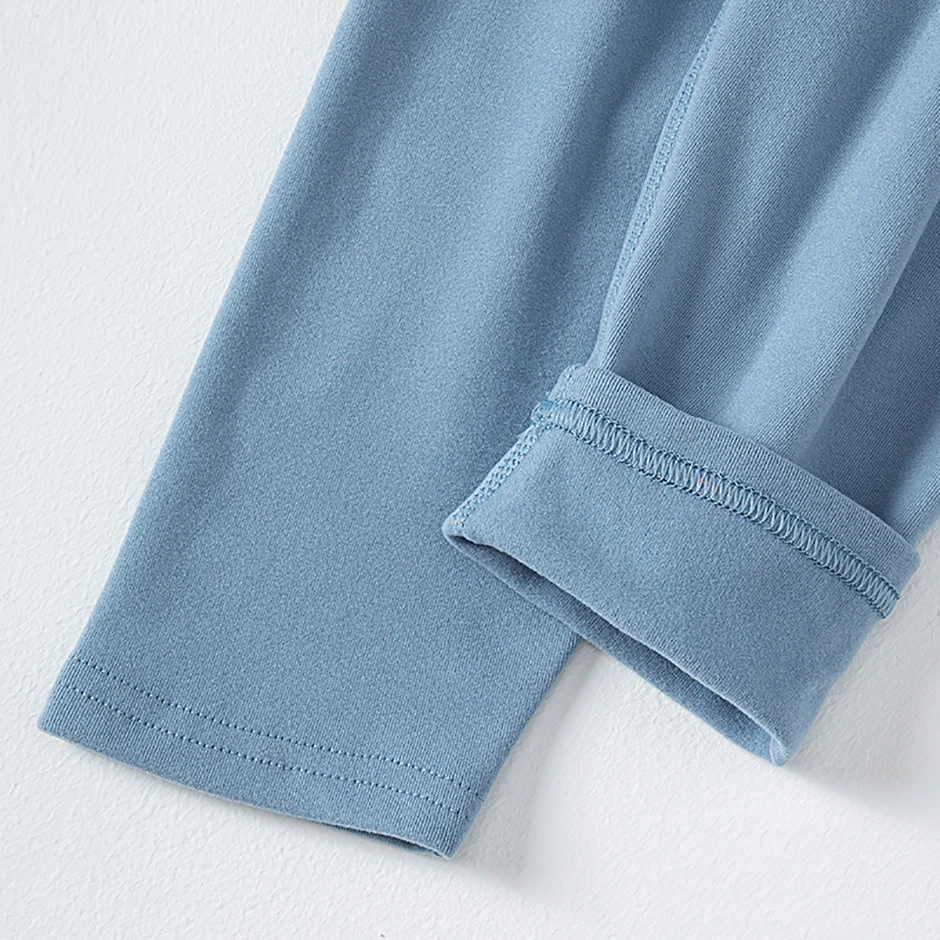 Kinder-Herbst-/Winter-Warmanzug, Patchwork-Oberteil, einfarbig, mehrfarbig, modisch, geeignet für Jungen/Mädchen, lässig, bequem – Detail 9