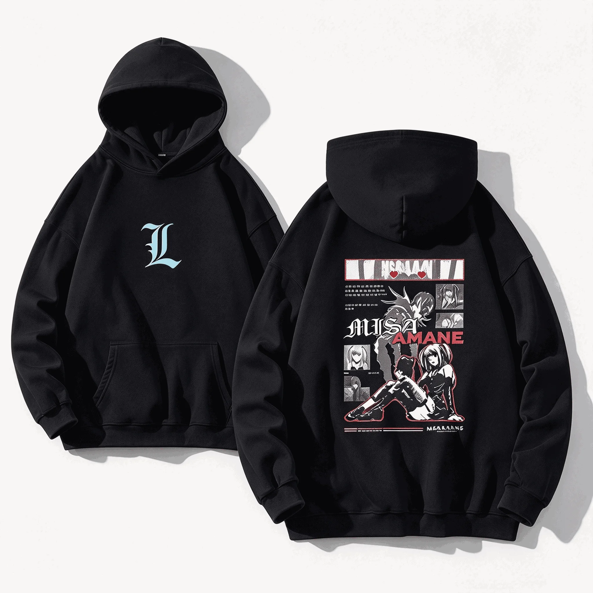 DEATH NOTE Casual Loose Oversized Printed Unisex Retro Fashion Vintage Loose sweatshirt Sports Graphic for Men Women hot product