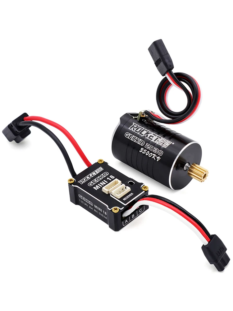 

Rocket-RC Motor ESC Program Card Combo for TRX4M Upgrade RC Car 1/18 Scale Crawler Truck Parts 2030 Sensored Brushless