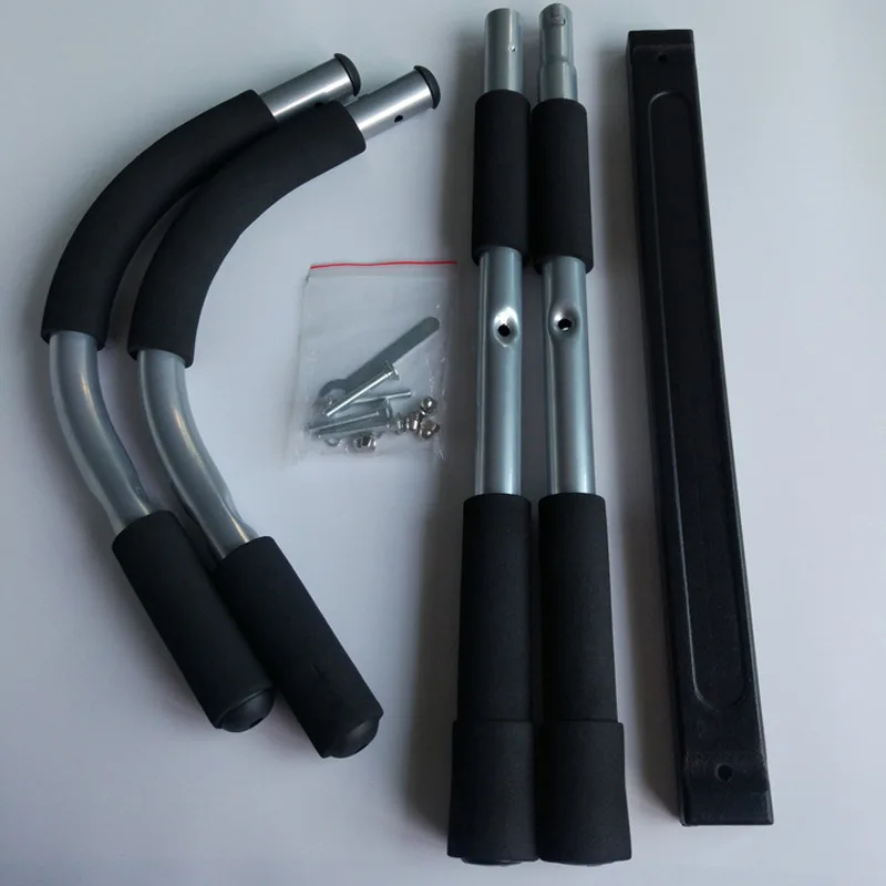 Barre de traction en acier épaissi, force multi-prise, barre de menton-up intérieure portable, supports d'immersion de fitness1