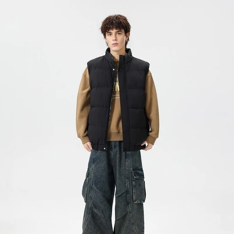 

Men's Hooded Cotton Vest Casual Inner Wear Couple Matching Spring Season Fashion Style 100% Other Material Vest
