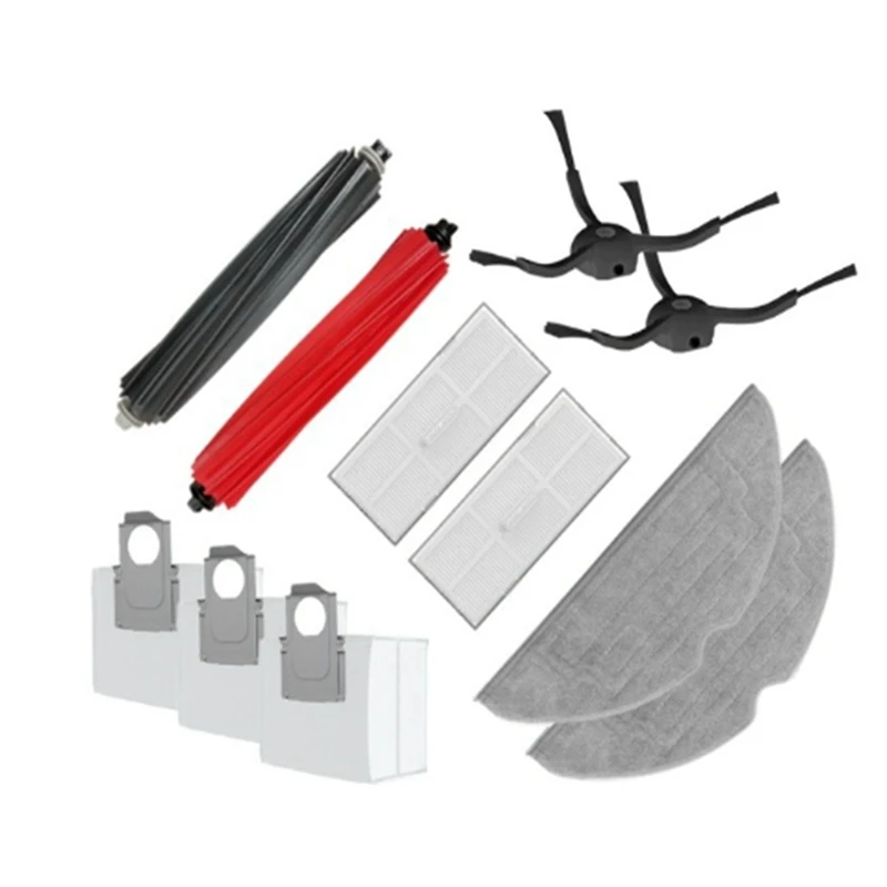 For Roborock S8 / S8 + / S8 Pro / G20 Washable Filter Main / Side Brush Mop Dust Bag Robot Vacuum Cleaner Parts