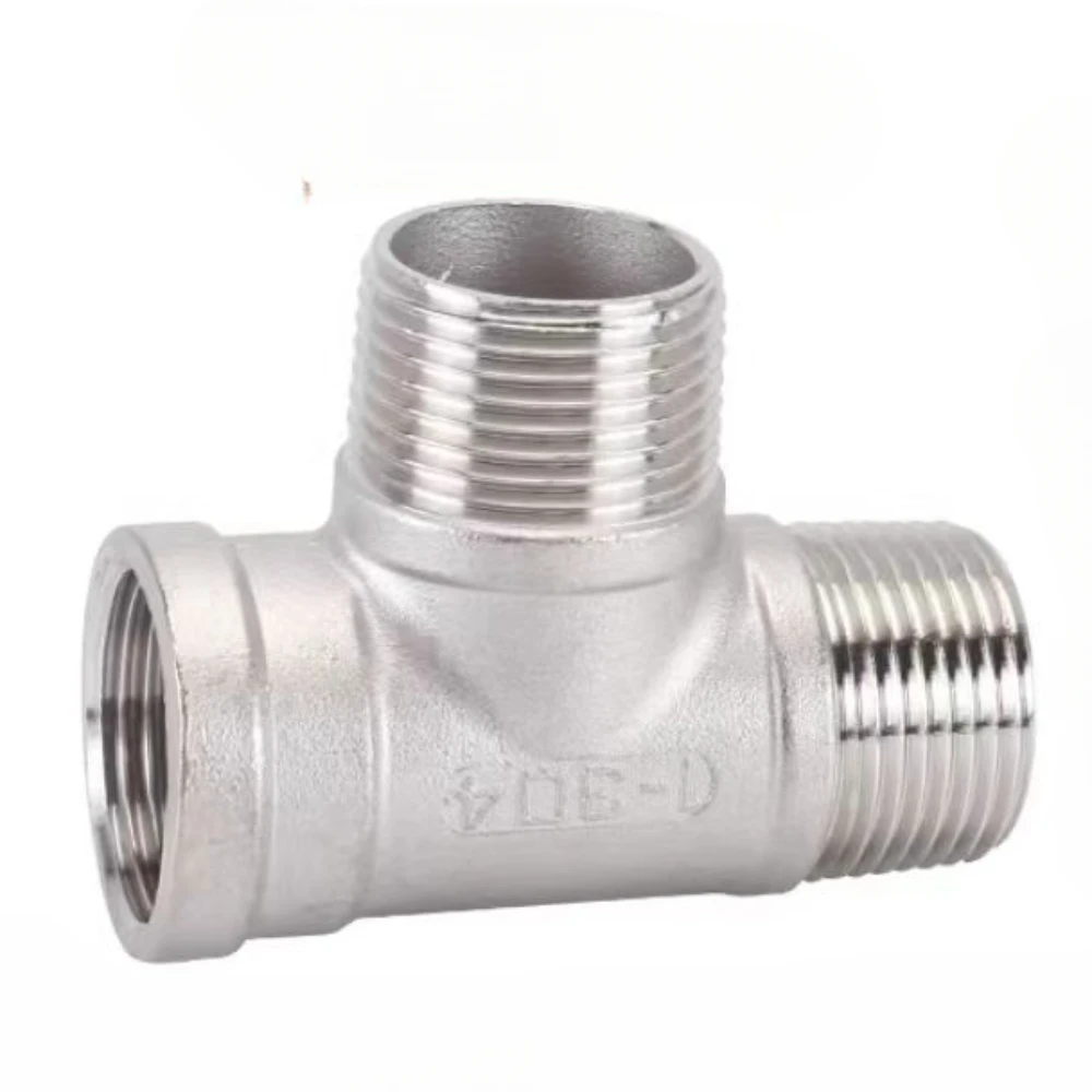 

Male+Male+Female Threaded 3 Way Tee T Pipe Fitting 1/4" 3/8" 1/2" 3/4" 1" 1-1/4" 1-1/2" 2"BSP Threaded SS304 Stainless Steel