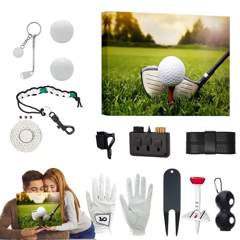 Golf Advent Calendar 2024 Holiday Countdown Calendar for Man Dad Practical Golf Accessories for Beginner Friends