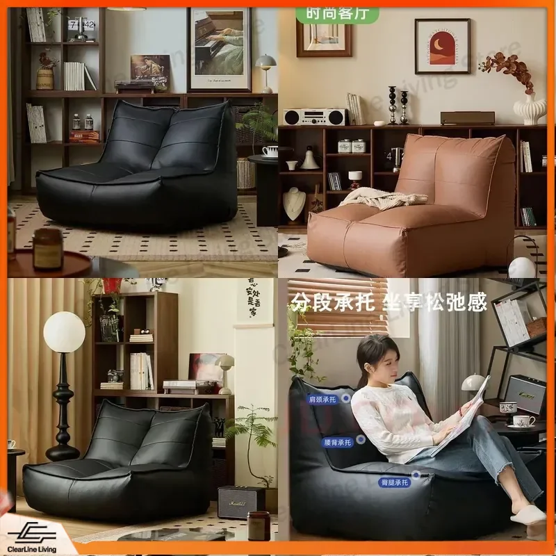 for Lazy Sofa Single Sofa Chair Small Apartment Bedroom Leisure Caterpillar Living Room Internet Celebrity Recliner Balcony